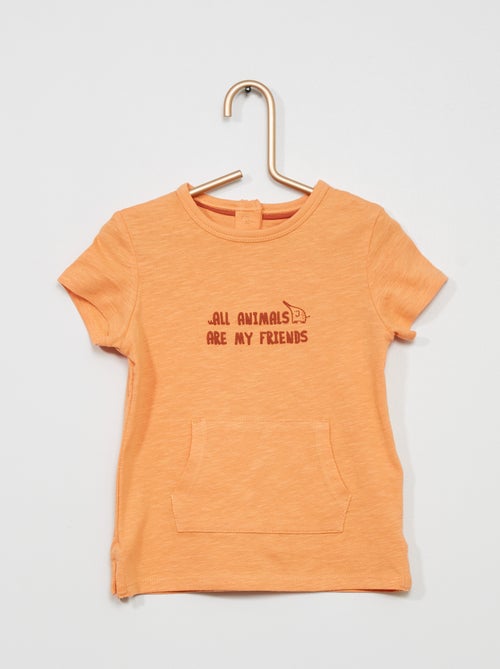 T-shirt com mensagem - Kiabi