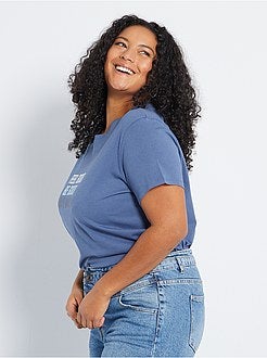 T-shirt com mensagem positiva - Kiabi