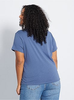 T-shirt com mensagem positiva - Kiabi