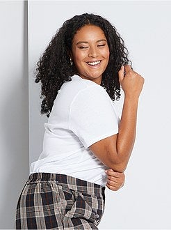 T-shirt com mensagem positiva - Kiabi