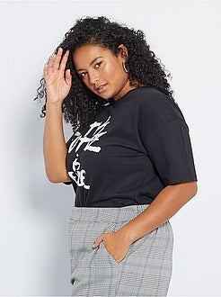 T-shirt com mensagem - Kiabi