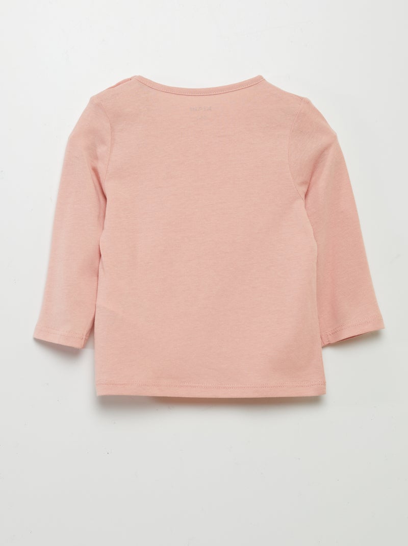 T-shirt com mensagem ROSA - Kiabi