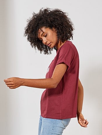 T-shirt com mensagem - Kiabi