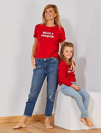 T-shirt com mensagem - Kiabi