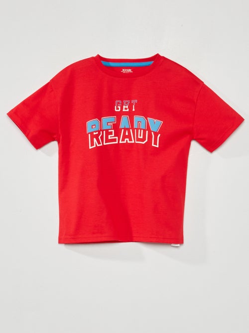 T-shirt com mensagem - Kiabi