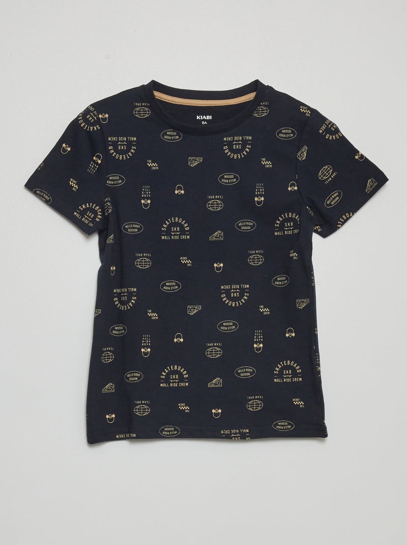 T-shirt com motivo AZUL - Kiabi