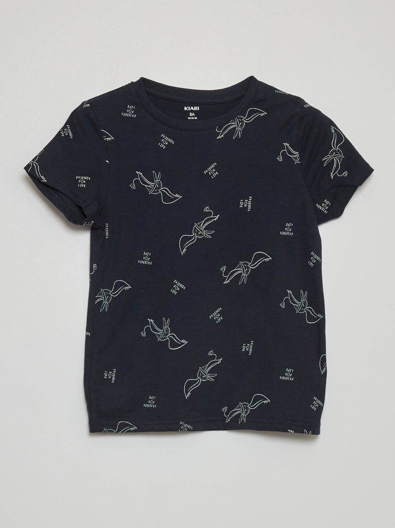 T-shirt com motivo AZUL - Kiabi