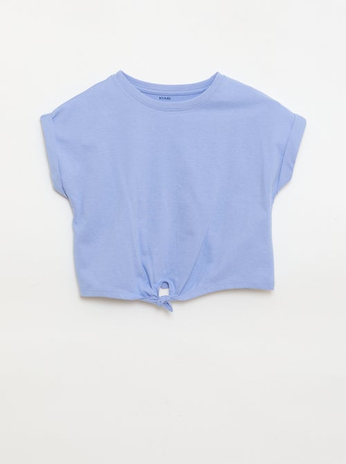 T-shirt com nó na cintura - Kiabi