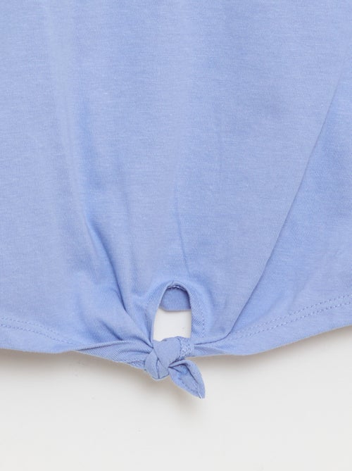 T-shirt com nó na cintura - Kiabi