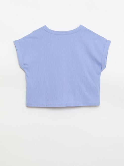 T-shirt com nó na cintura - Kiabi