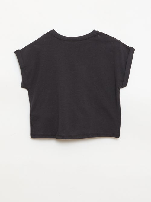 T-shirt com nó na cintura - Kiabi