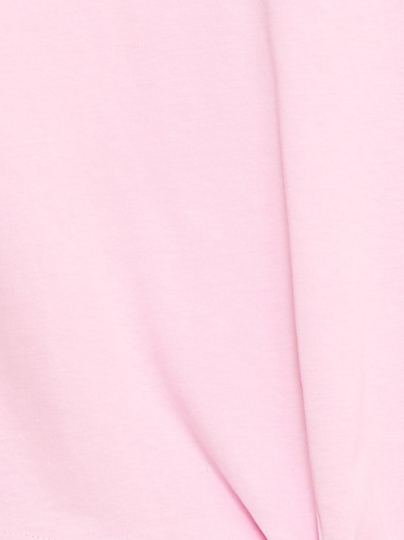 T-shirt com nó na cintura Rosa - Kiabi