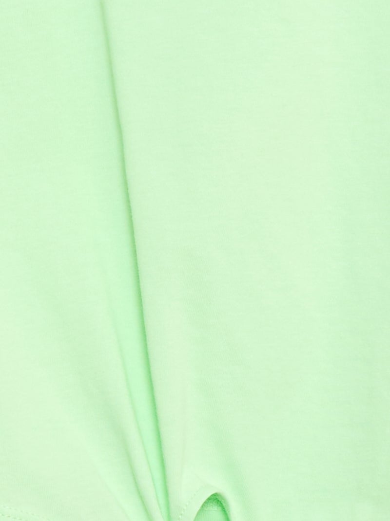 T-shirt com nó na cintura Verde - Kiabi