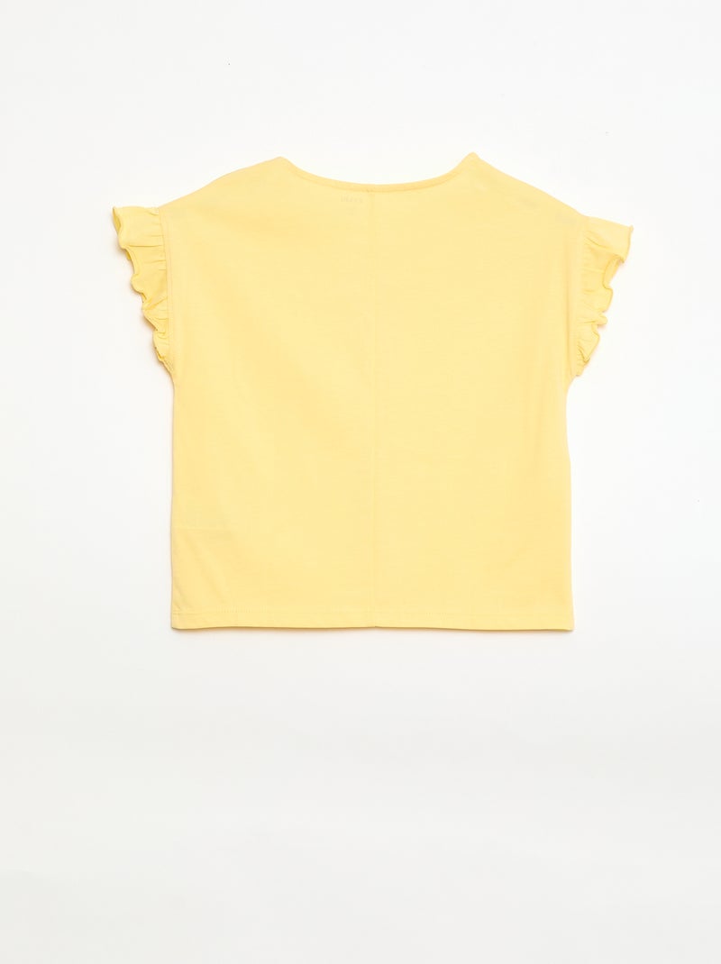 T-shirt com nós de fantasia Amarelo - Kiabi