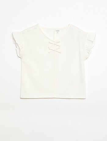 T-shirt com nós de fantasia