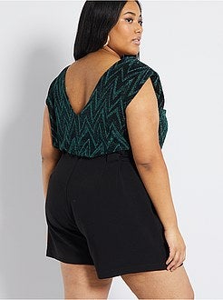 T-shirt com ombreiras - Kiabi