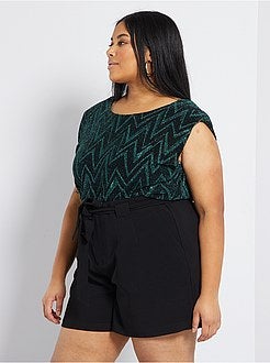 T-shirt com ombreiras - Kiabi