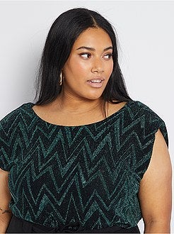 T-shirt com ombreiras - Kiabi