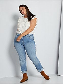 T-shirt com ombreiras peroladas - Kiabi