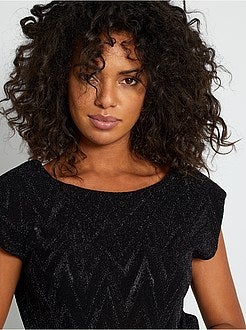 T-shirt com ombreiras - Kiabi