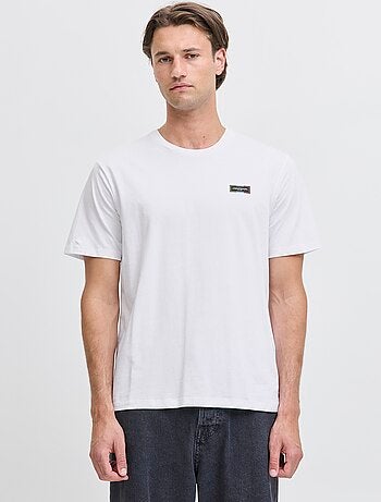 T-shirt com padrão em algodão