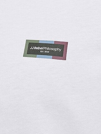 T-shirt com padrão em algodão 'JJ Rebel'
