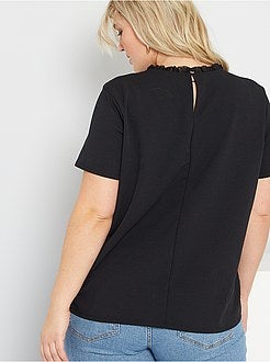 T-shirt com renda - Kiabi