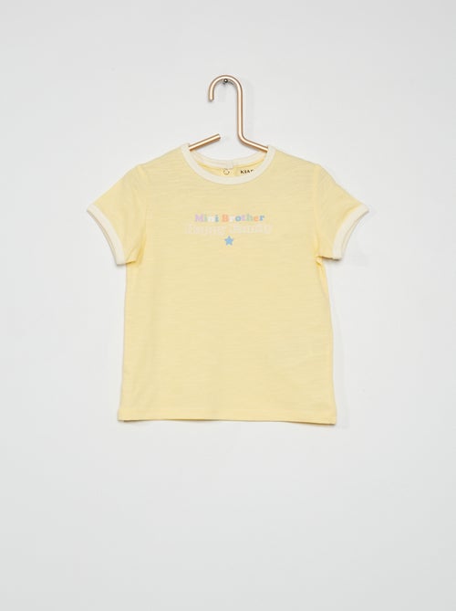 T-shirt com texto em jersey - Kiabi