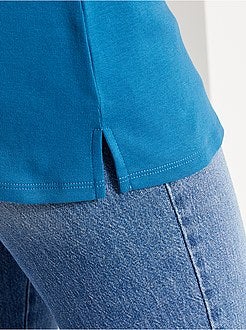 T-shirt comprida básica - Kiabi