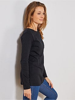 T-shirt comprida básica - Kiabi