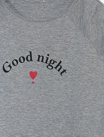 T-shirt comprida com molas nos ombros - coleção fácil de vestir