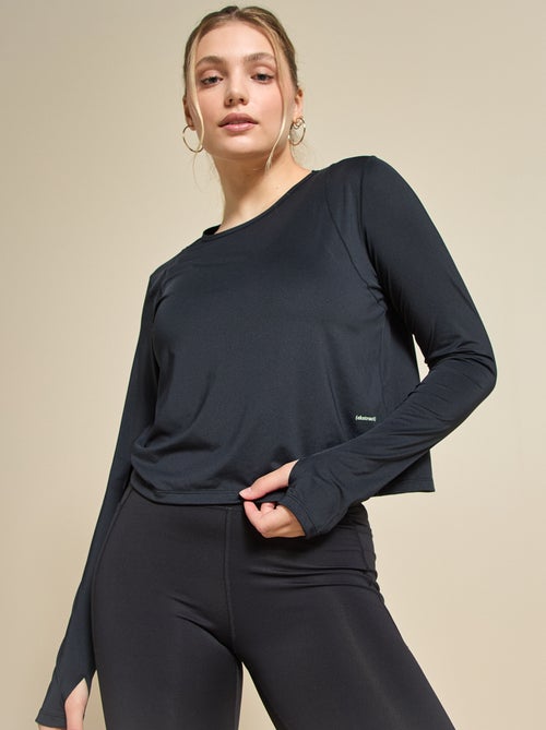 T-shirt comprido fluido - (ekstract) - Kiabi