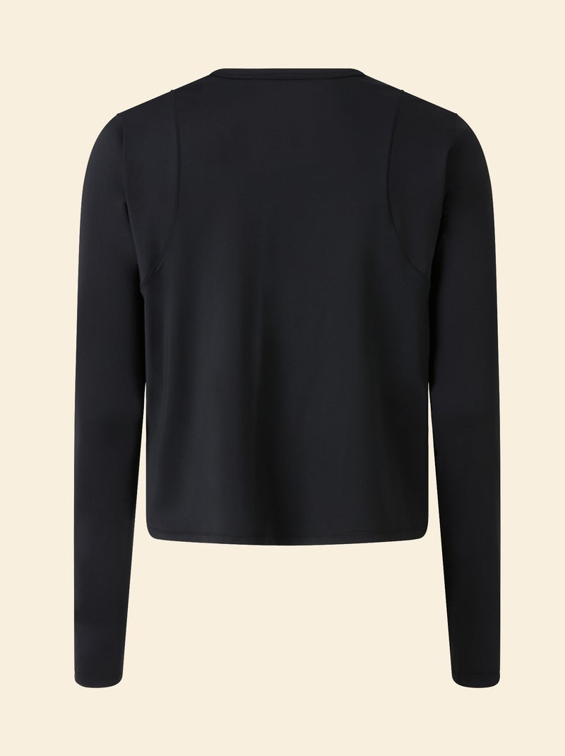 T-shirt comprido fluido - (ekstract) Preto - Kiabi