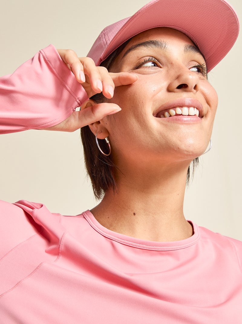 T-shirt comprido fluido - (ekstract) Rosa - Kiabi