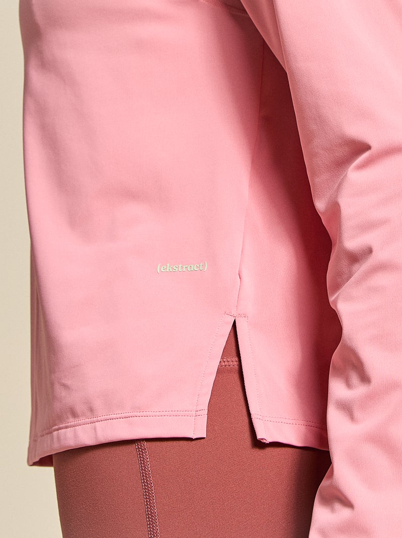 T-shirt comprido fluido - (ekstract) Rosa - Kiabi