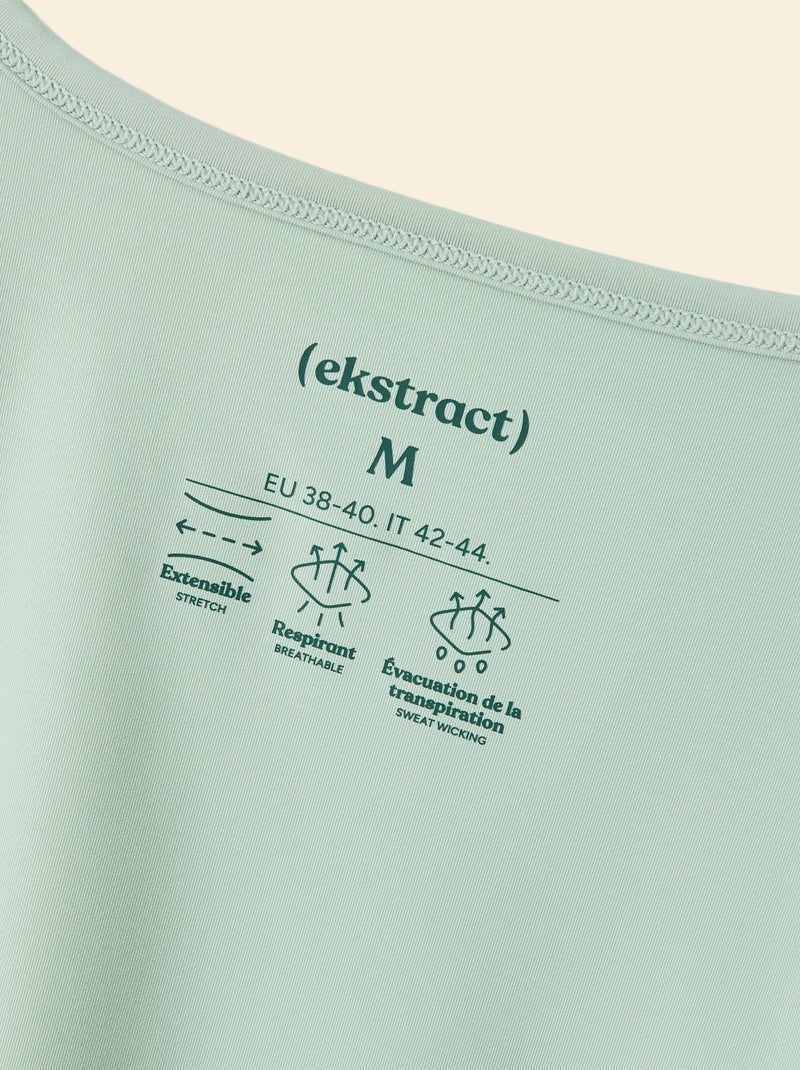 T-shirt comprido fluido - (ekstract) Verde - Kiabi