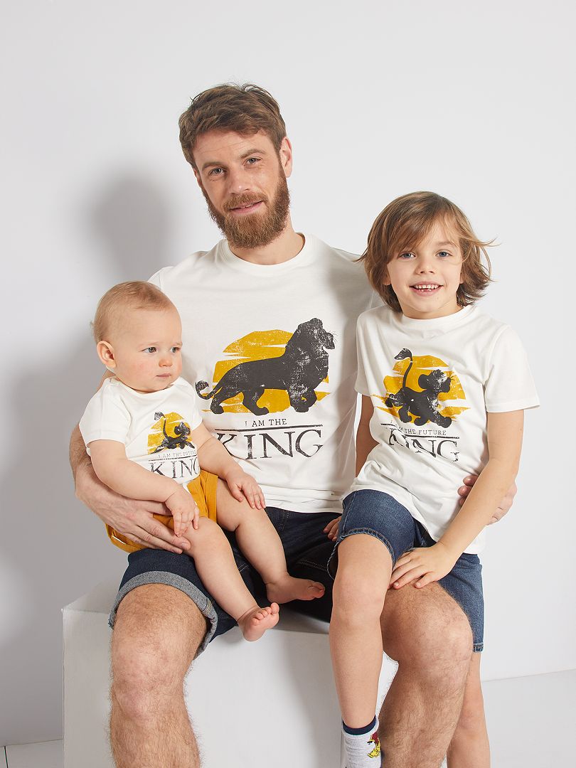 T-shirt concebida ecologicamente 'O Rei Leão' BRANCO - Kiabi