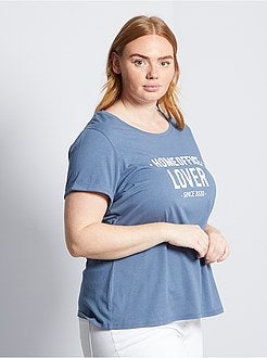 T-shirt 'confinamento' de conceção ecológica - Kiabi