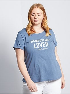 T-shirt 'confinamento' de conceção ecológica - Kiabi