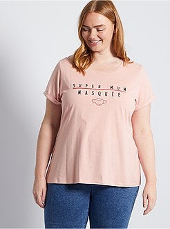 T-shirt 'confinamento' de conceção ecológica - Kiabi