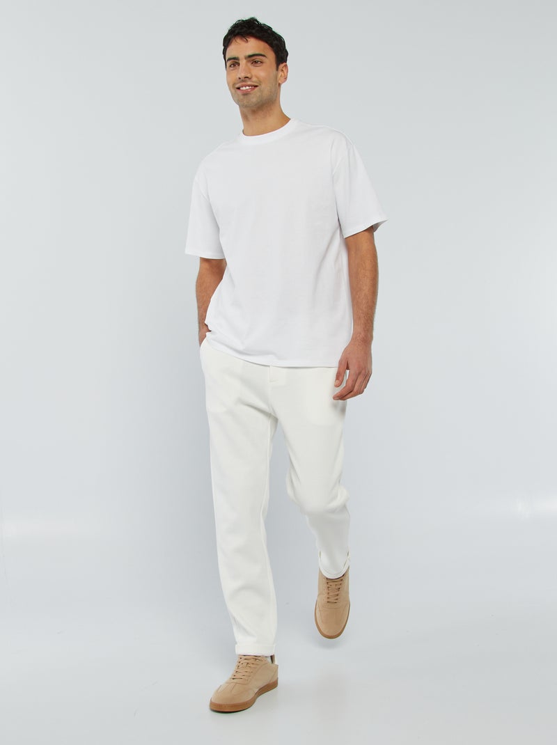 T-shirt confort fit BRANCO - Kiabi