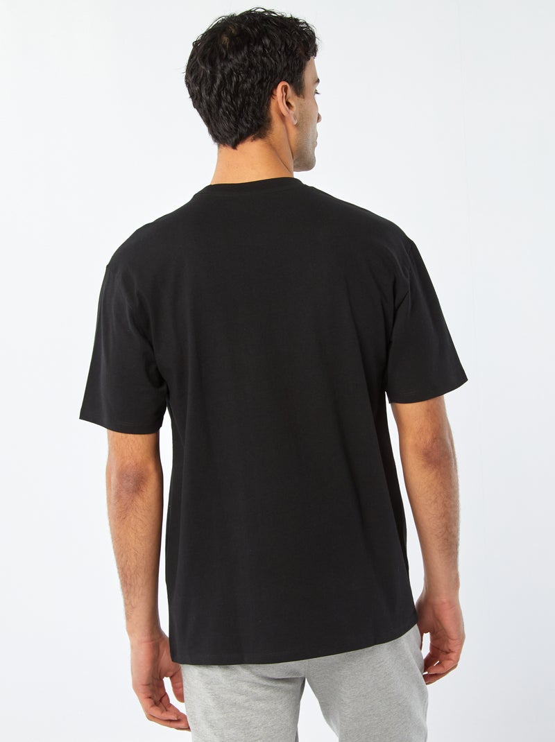 T-shirt confort fit PRETO - Kiabi