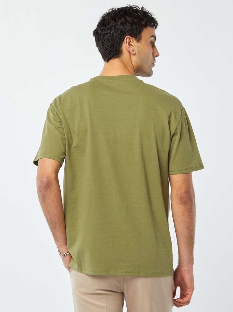 T-shirt confort fit VERDE - Kiabi