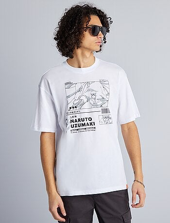 T-shirt confortável de algodão 'Naruto' - Kiabi