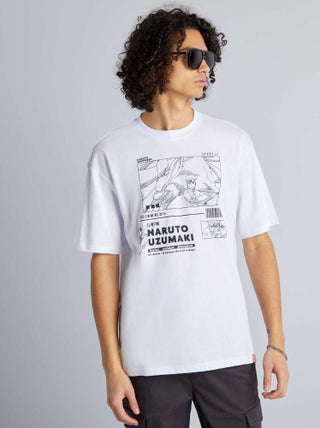 T-shirt confortável de algodão 'Naruto'