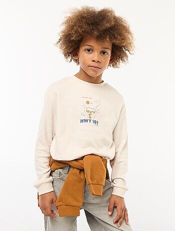 T-shirt confortável estampado