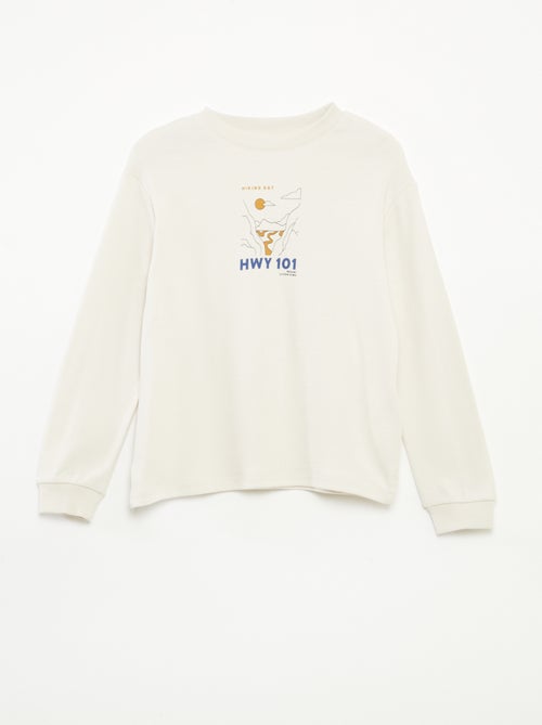 T-shirt confortável estampado - Kiabi