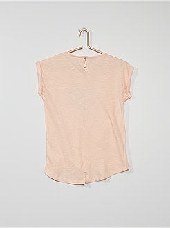 T-shirt 'coração' com lantejoulas - Kiabi