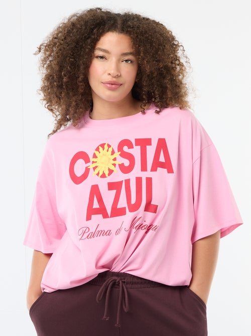 T-shirt corte oversize de manga curta - Kiabi T-shirt corte oversize de manga curta - Kiabi