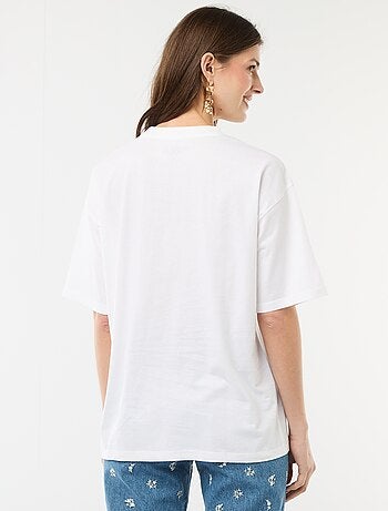 T-shirt corte oversize 'Snoopy'